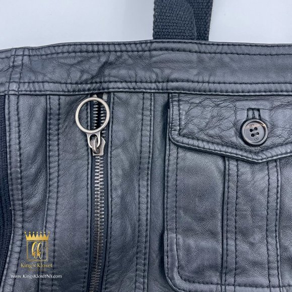 DIOR MEN'S LEATHER MESSENGER BAG - Picture 12 of 14